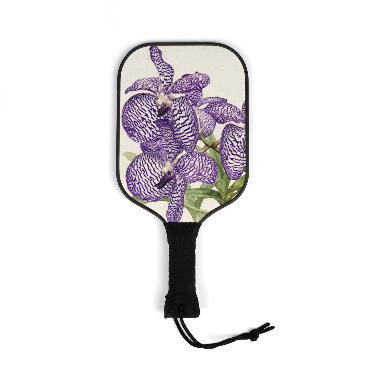 Purple Iris Floral Pickleball Paddle