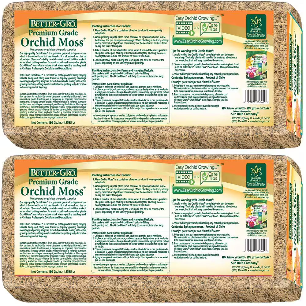 1/8 Cu. Ft. Premium Grade Orchid Moss (2-Pack)