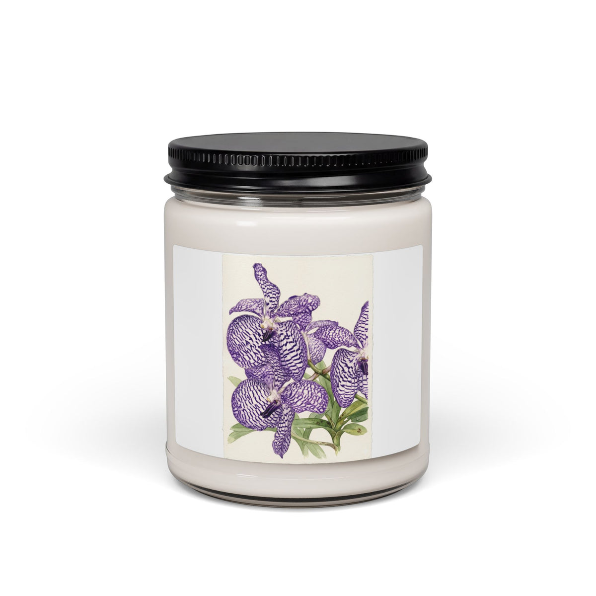 Vanda coerulea Purple Iris Illustration Candle | 9oz Soy Jar