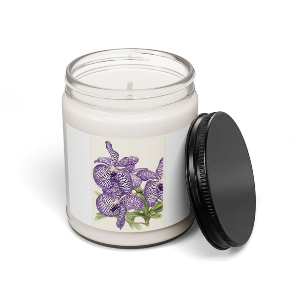 Vanda coerulea Purple Iris Illustration Candle | 9oz Soy Jar