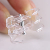 20-100PCS Transparent Garden Plant Clips Clear Plastic 6-Claw Orchid Clamp Flower Climbing Stem Butterfly Decorative Support