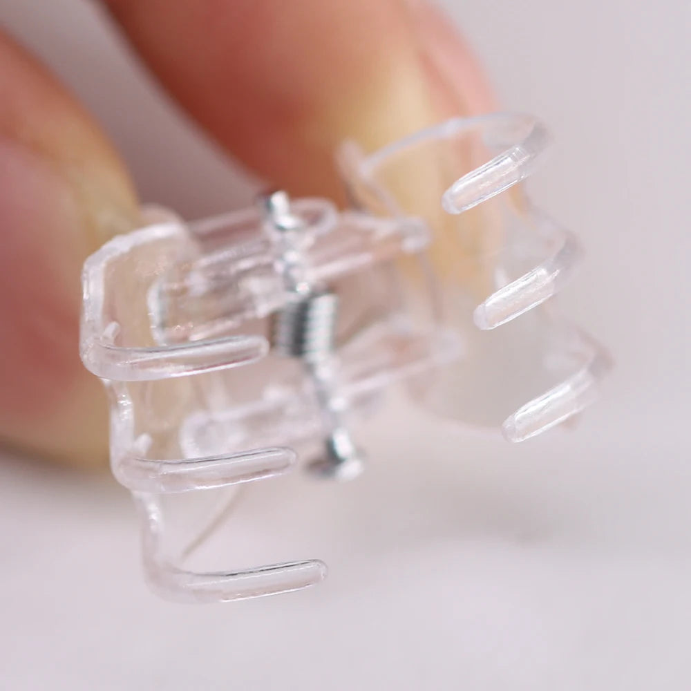 20-100PCS Transparent Garden Plant Clips Clear Plastic 6-Claw Orchid Clamp Flower Climbing Stem Butterfly Decorative Support