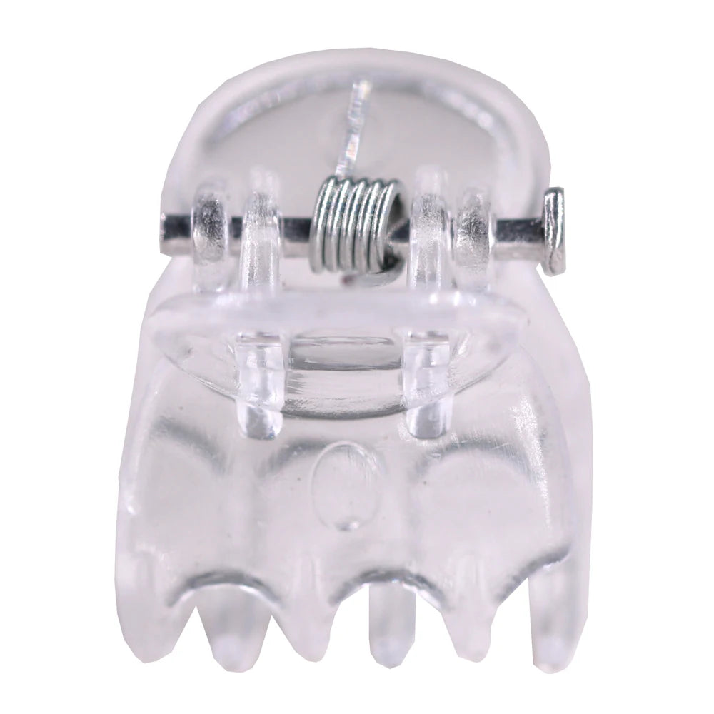 20-100PCS Transparent Garden Plant Clips Clear Plastic 6-Claw Orchid Clamp Flower Climbing Stem Butterfly Decorative Support