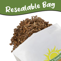 100% Organic Orchid Potting Bark (2 Quarts), All-Natural Usa-Sourced Pine Bark Orchid Mix Additive