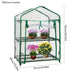 Walk-In Greenhouse Cover Waterproof PE Greenhouse Replacement Cover with Roll-Up Zipper Door Uv-Resistant Small Warm House